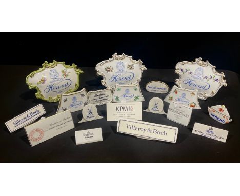 Advertising Shop display brand signs, Herend, Rosenthal Studio line, Villeroy &amp; Boch, KPM, Meissen, Hutschenreuther, Limo