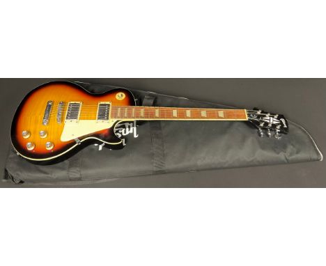 Musical Instruments - a Gibson Les Paul Classic electric guitar, sunburst, soft case