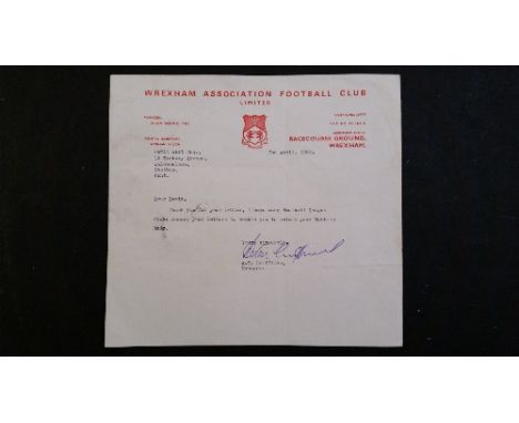 FOOTBALL, Arsenal, signed letters, Terry Neill (3), Arfon Griffiths & George Graham, VG to EX, 5