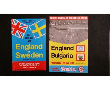 FOOTBALL, programmes, Big Match editions, inc. England (12), 1957-1973, with six tickets for Scotland v England 1977; Arsenal