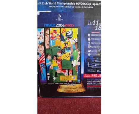 FOOTBALL, posters, inc. 1999 Women's World Cup (2); World Cup 1994 & 2006; 2006 Champions League Final (Barcelona v Arsenal),