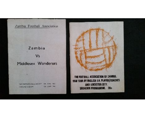 FOOTBALL, programme, South Africa v Wolverhampton Wanderers, 18th May 1957, played at Rand Stadium, VG