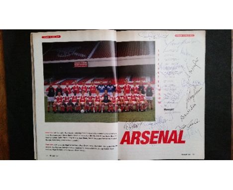 FOOTBALL, 1993 FAC Final selection, Arsenal v Sheffield Wednesday, inc. signed Sporting World Cup Final magazine, signed to t