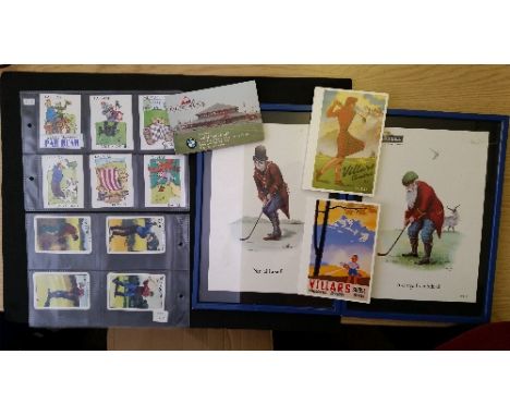GOLF, selection, inc. Martell Golf Terms, No. 1 (A Charge from Behind) & 3 (Natural Hazard), framed and glazed; Kargo Golf (1