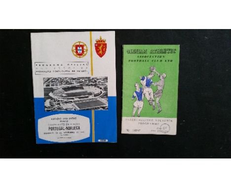 FOOTBALL, selection, 1940s onwards, inc. programmes, England, U23 v Poland 1958 (at Sheffield Wednesday), v Yugoslavia 1950 (