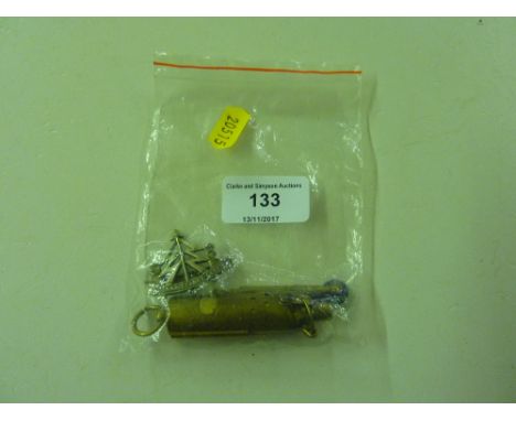 A Reconnaissance Corp brooch; together with brass lighter 