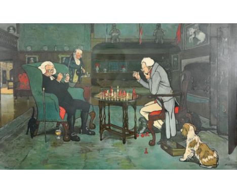 After Cecil Aldin, Mated, colour print, 38 x 61cm, together with another colour print after Cecil Aldin 'Revoked', 38 x 61cm,