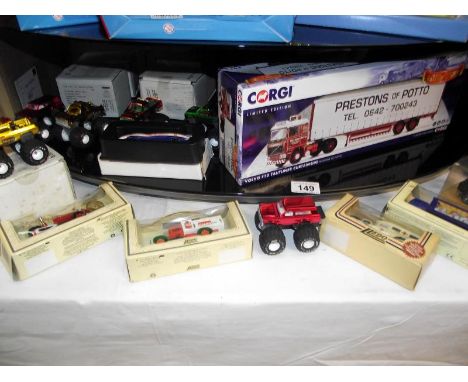 A boxed Corgi truck, and a quantity of boxed diecast cars etc