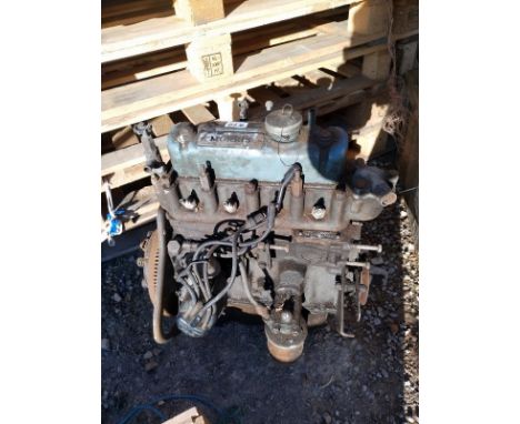 A Morris Minor full engine including fuel pump, distributer, Ex manifolds &amp; fly wheel etc.