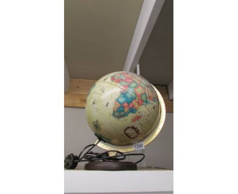 An illuminating globe.