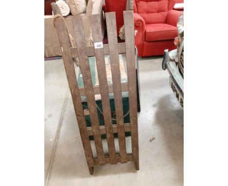 A good Victorian sled with metal runners, COLLECT ONLY