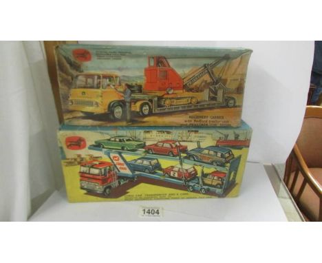 Two Corgi Toys gift sets No. 27 and 41, both played with but complete.