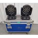 2 x Clay Paky Aleda Wash K10 with flight case