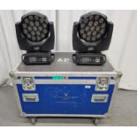2 x Clay Paky Aleda Wash K10 with flight case