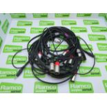 6 x Professional low noise dual cables