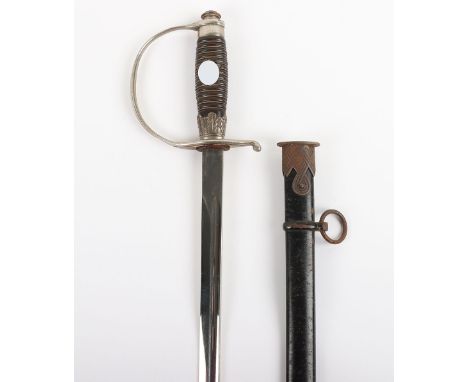 Third Reich Police Officers Sword by Hermann Rath, Solingen, good example of an early period officers sword with copper based