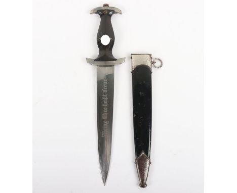 Third Reich SS (Schutzstaffel) Dress Dagger by Ernst Pack & Sohne RZM 1211/39, typical later type RZM period dress dagger wit