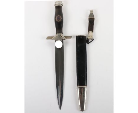 Third Reich 1st Model RLB (Reichsluftschutzbund) Enlisted Mans Dress Dagger by Ernst Erich Witte, Solingen, fine example of a