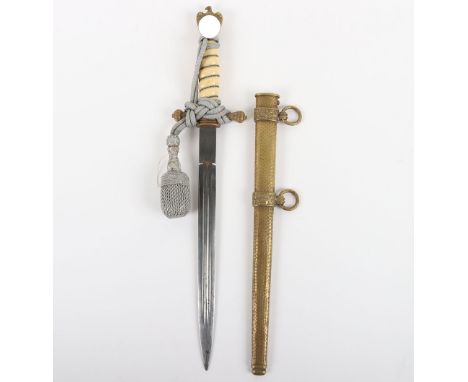 German Reichsmarine / Third Reich Transitional Pattern Naval Officers Dress Dagger by Paul Weyersberg & Co, Solingen, example