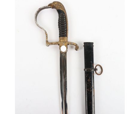 Rare Third Reich Prison Officials Dress Sword by WKC, good untouched example of the gilded aluminium hilted officers sword fo