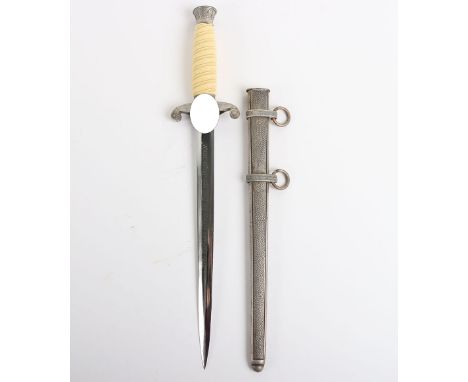 Unusual Late War German Army Officers Dress Dagger by Carl Eickhorn with Etched Dedication, very interesting late war produce