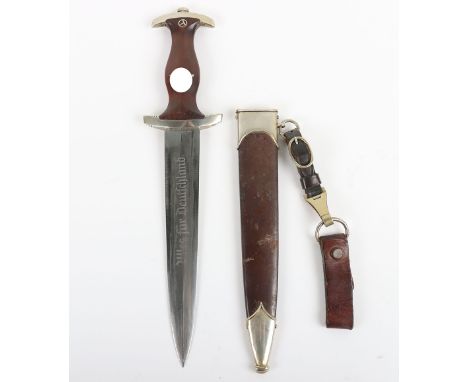 Third Reich SA (Sturmabteilung) Dagger with Name of Original Owner Etched to Blade, by Ed Wusthof, Solingen, good untouched e