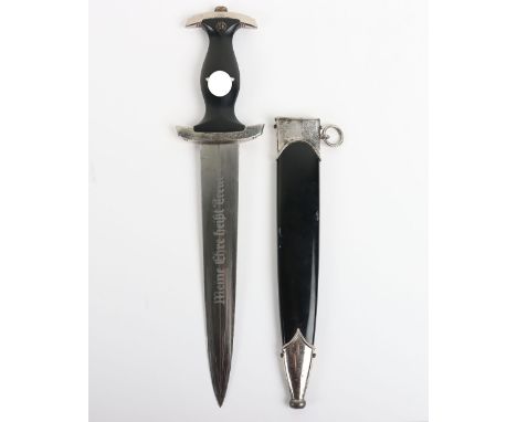 Third Reich Transitional SS (Schutzstaffel) Dress Dagger by Robert Klaas, Solingen, good example of a transitional pattern RZ