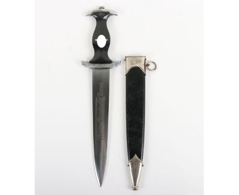 Third Reich Transitional SS (Schutzstaffel) Dress Dagger by J A Henckels, Solingen, good example of a transitional pattern RZ