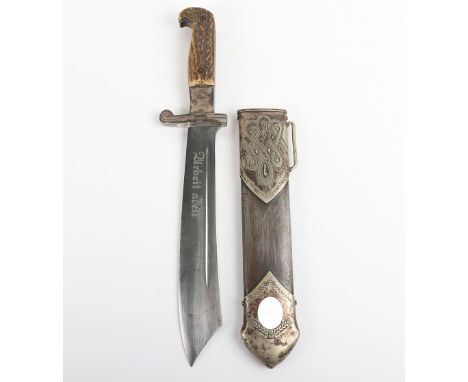 Scarce 1st Pattern Reichsarbeitsdienst (RAD) Labour Service Enlisted Ranks Hewer Dagger by Carl Eickhorn, Solingen, good unto