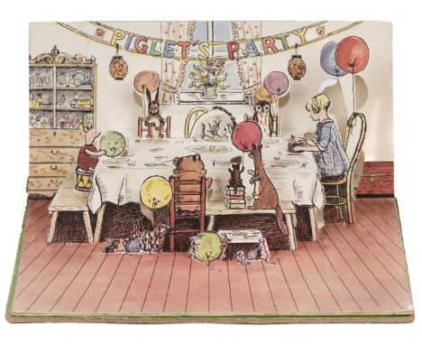 Milne (Alan Alexander). Winnie-The-Pooh and the Bees, circa 1952, four double-page colour pop-up plates, colour illustrations