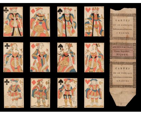 * French playing cards. Variety of Paris pattern, Nantes: Roiné (père), Dumoutier, &amp; Roiné (fils), circa 1810, a complete