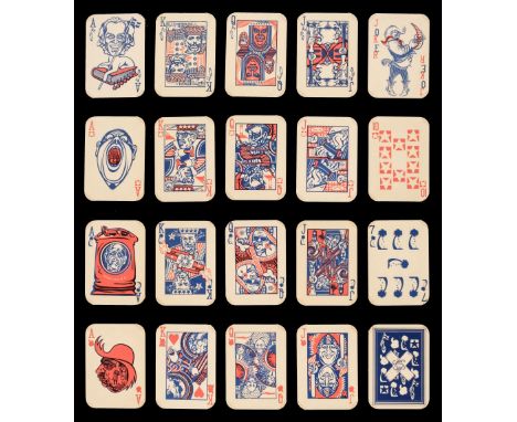 * Puerto Rican playing cards. Political cards 'Barajas Alacran', Taller Alacran in San Juan: Antonio Martorell, circa 1965, t