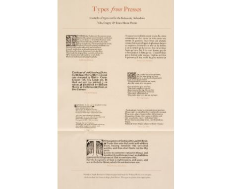 The Whittington Press. Pages from Presses: Kelmscott, Ashendene, Doves, Vale, Eragny &amp; Essex House, with a commentary by 