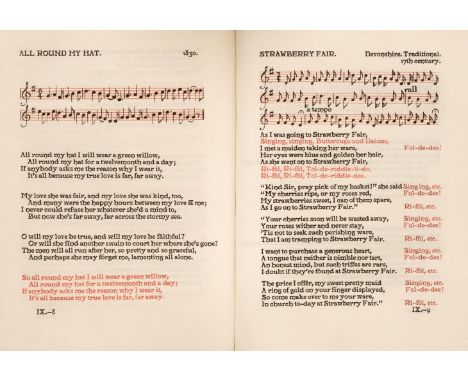 Essex House Press. The Essex House Song Book, being the Collection of Songs formed for the Singers of the Guild of Handicraft