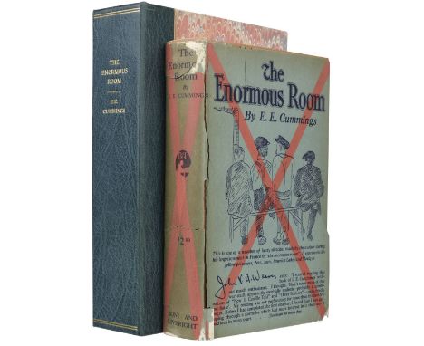 Cummings (E. E.). The Enormous Room, 1st edition, 1st issue, signed, New York: Boni and Liveright, 1922, signed by the author
