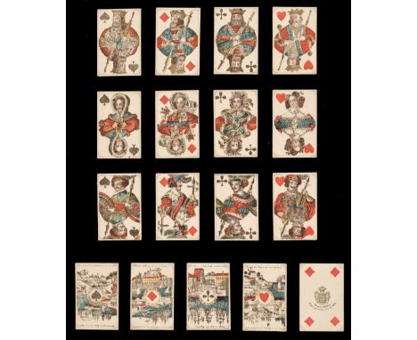 * Portuguese playing cards. Portuguese Insurrection cards, unknown maker and place, circa 1850, a complete deck of 52 stencil