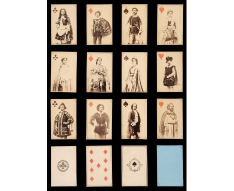 * French photographic playing cards. Parisian Opera Singers, Paris: Stanislas-Désiré Avril et Cie, circa 1865, 51 (of 52, wit