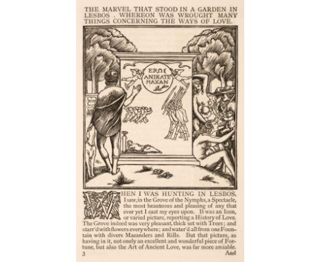 Shannon (Charles, and Ricketts Charles, illustrators). Daphnis and Chloe, a most sweet and pleasent pastorall romance for you