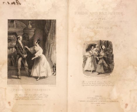 Austen (Jane). Pride and Prejudice, reprinted, London: Richard Bentley, 1846, engraved frontispiece and vignette title (both 