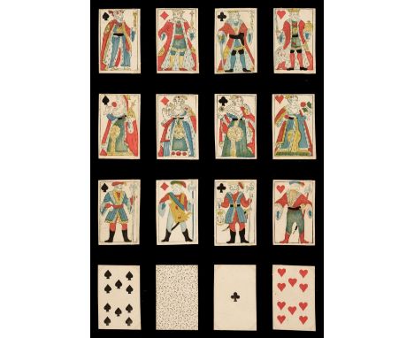 * Portuguese playing cards. Cartas indianas, Real Fabrica de Cartes de Lisboa?, circa 1820, a complete deck of 52 stencil col