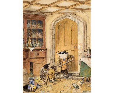AR  * Shepard (Ernest Howard, 1879-1976), 'The Hour is Come’, [1959], fine pencil, ink and watercolour with body colour on of