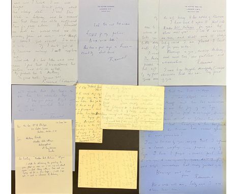 * Lehmann (Rosamond, 1901-1990). A group of 7 Autograph Letters Signed and 3 Postcards Signed, 'Rosemary', and two initialled