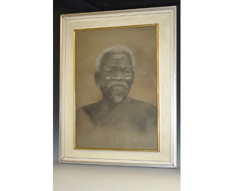 Maurice Sinclair
Portrait of an Aborigine
signed, charcoal and chalk, 55cm x 38.5cm