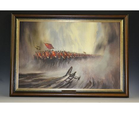 John Bampfield (contemporary)
The Charge of The Light Brigade
signed, oil on canvas, 49cm x 73cm