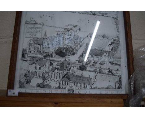 Monochrome print Weymouth College