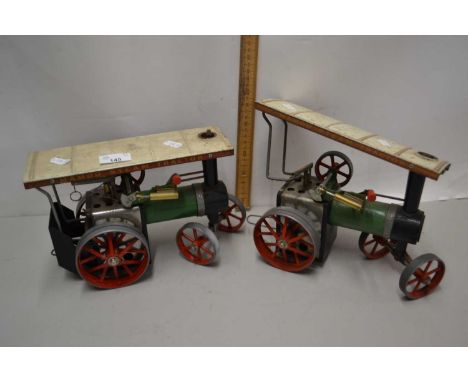 Two vintage Mamod steam tractors