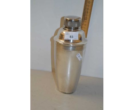 Silver plated cocktail shaker