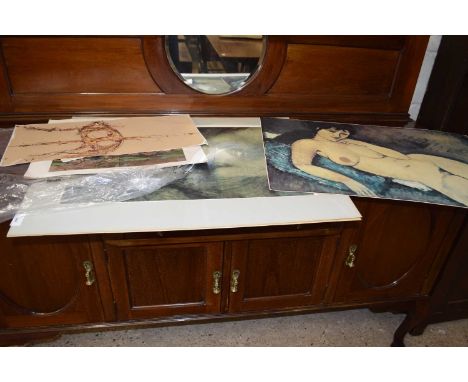 Mixed Lot: Coloured print after J M W Turner and various others