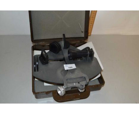 A vintage cased school sextant