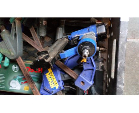 A box of assorted tools 
